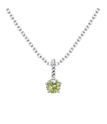 August Birthstone Silver Necklace SPE-5706